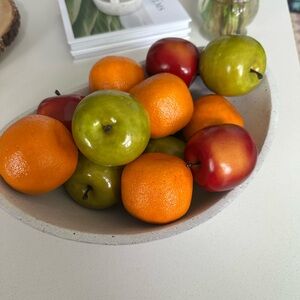 Fake Fruit Orange, Green and Red Apples